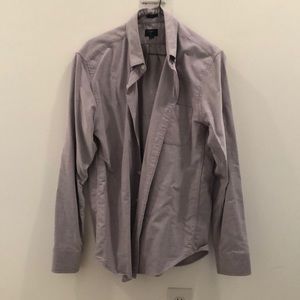 Light purple textured slim fit medium button down from j crew.